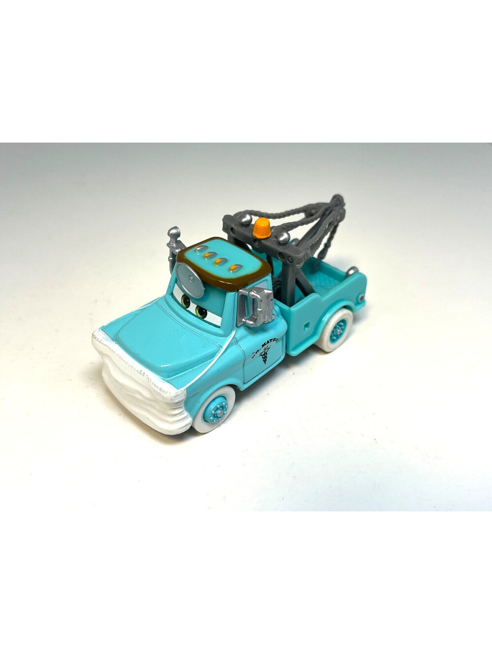Disney Pixar Cars Toon Dr. Mater Blue Tow Truck Diecast Sizzlin Paint Job 28